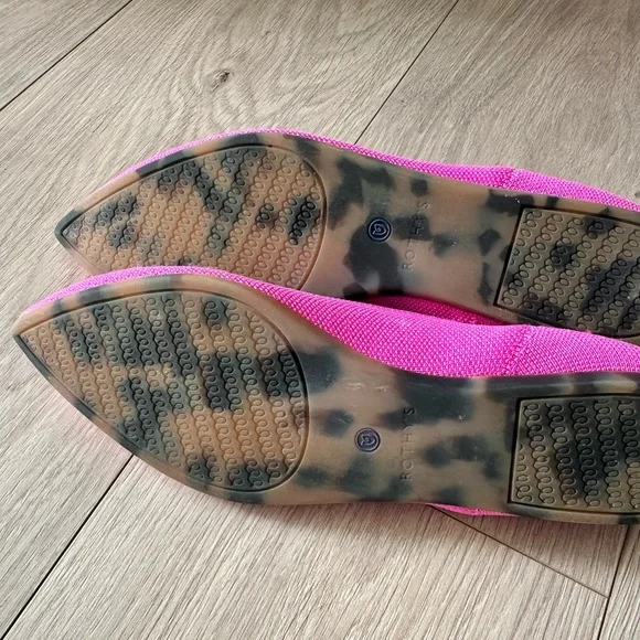 Rothy's Hot Pink Women's Flats - Picture 3 of 3